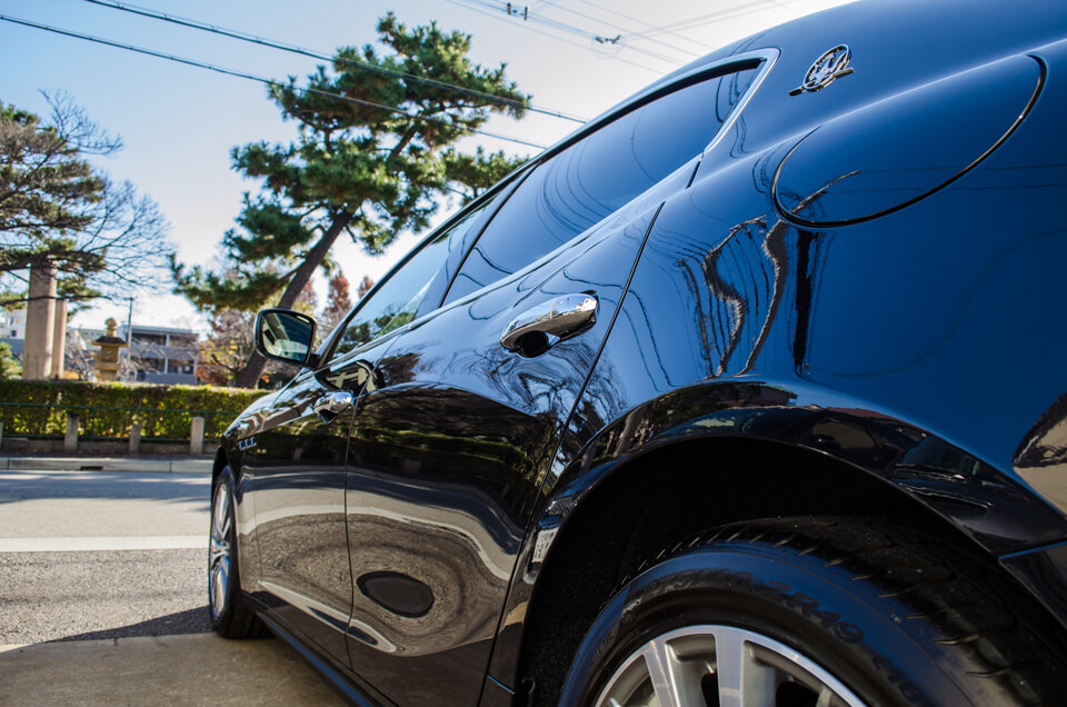 GENESISコーティングを施工したMaserati ギブリ