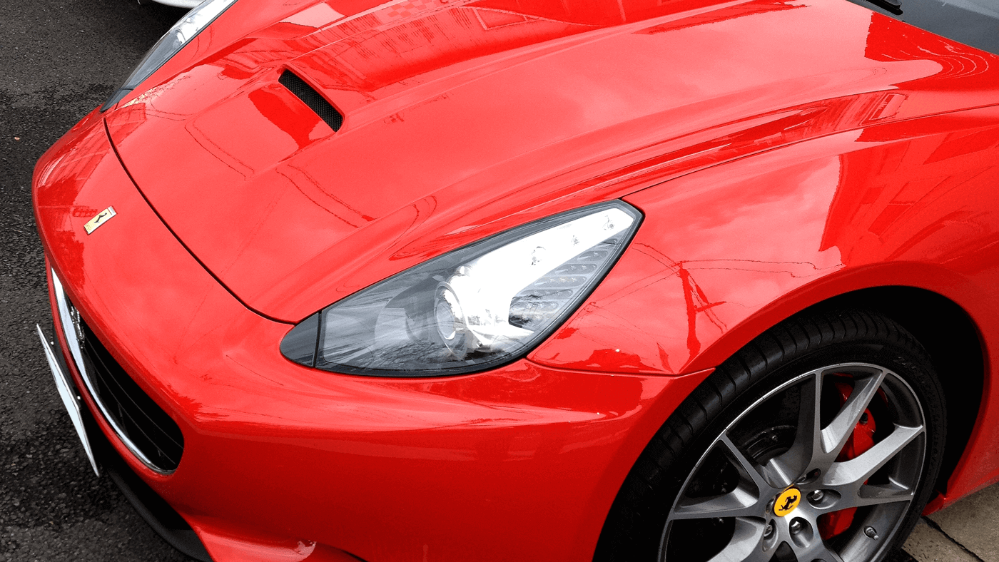 ボディーコーティングを施工したフェラーリ カルフォルニア Ferrari California