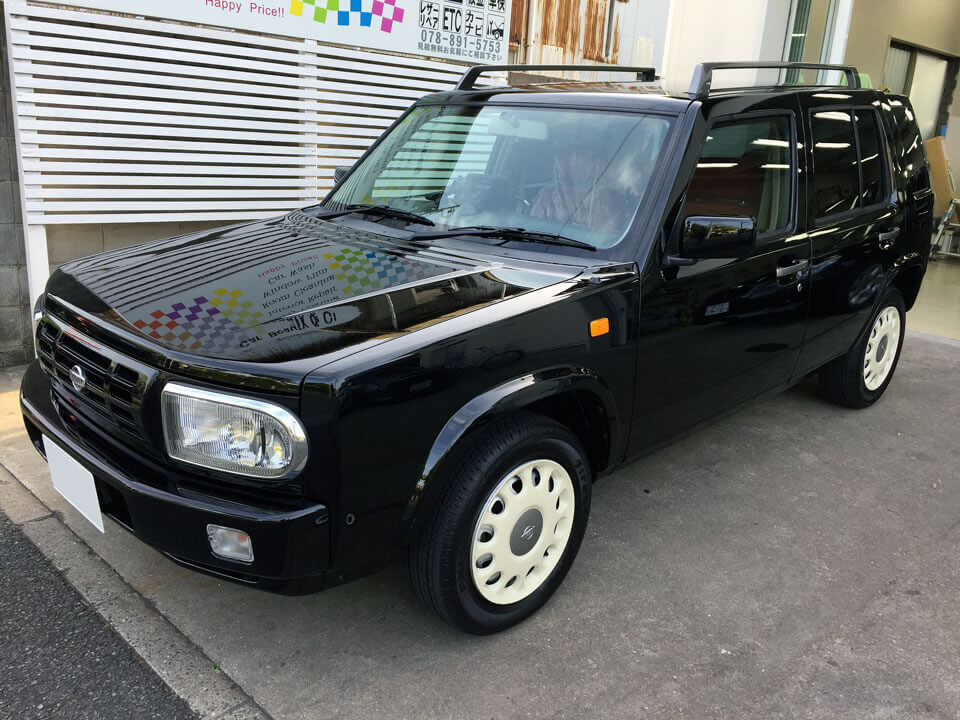 日産 ラシーンにウインコス オートモーティブフィルム GY-15IRを施工しました。