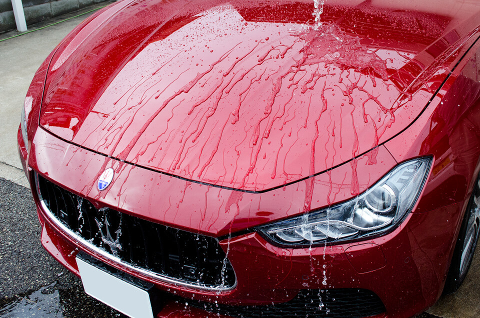 GENESISガラスコーティングを施工したMaseratiギブリ