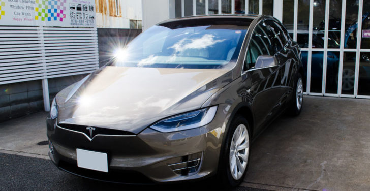 Tesla Model XのGENESISコーティングを施工したあと