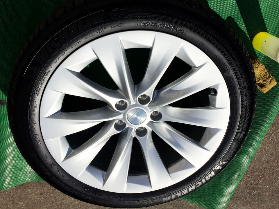 tesla model coating after