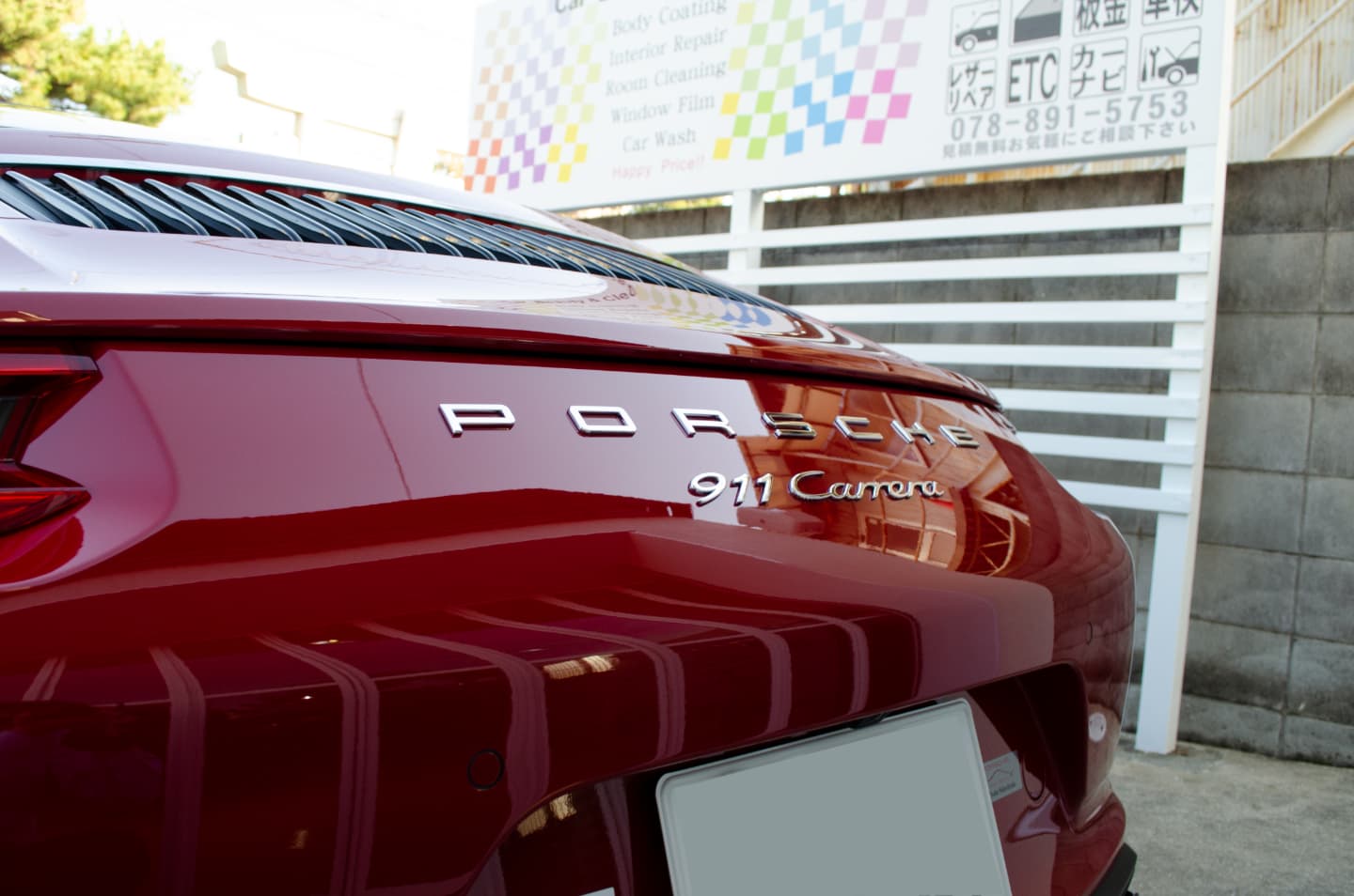 GENESIS STELLA ガラスコーティングとレザーコーティングを施工したPORSCHE 911 Carrera Cabriolet