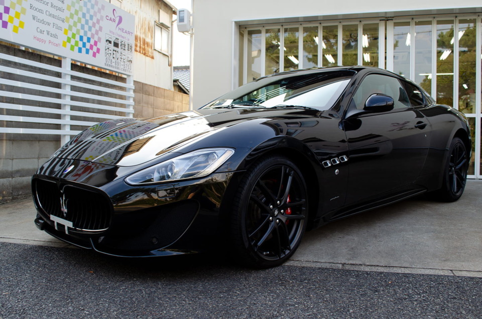 KUBEBOND DIAMOND9Hナノセラミックコーティングを施工したMaserati Gran Turismo