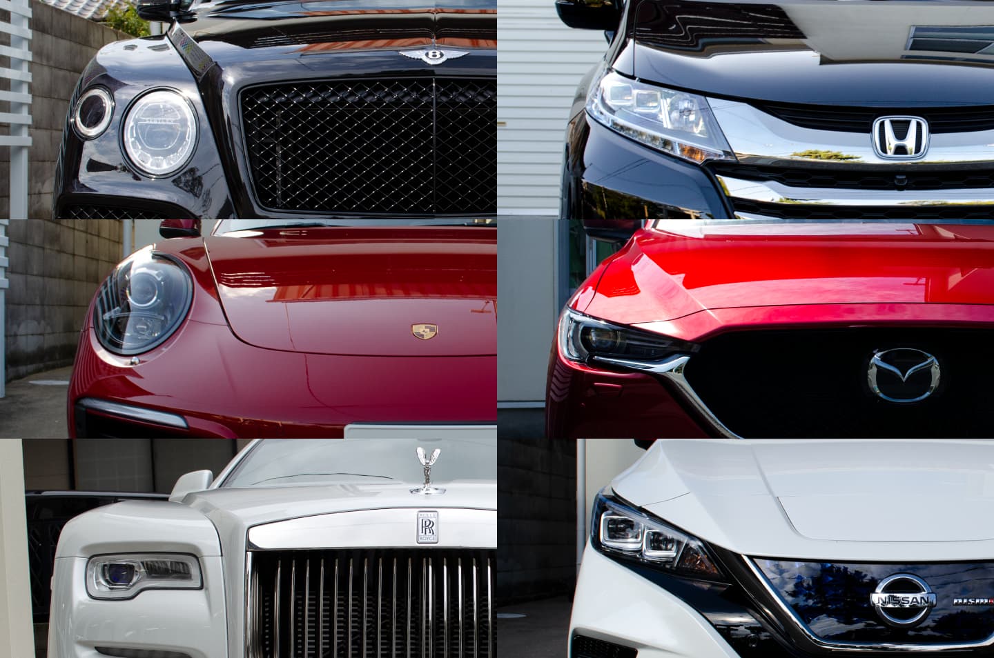 CARHEARTがコーティングなどを施工したBENTLEY BENTEGA V8,PORSCHE 911,Rolls Royce Down,HONDA ODYSSEY,MAZDA CX-5,NISSAN LEAF NISMO