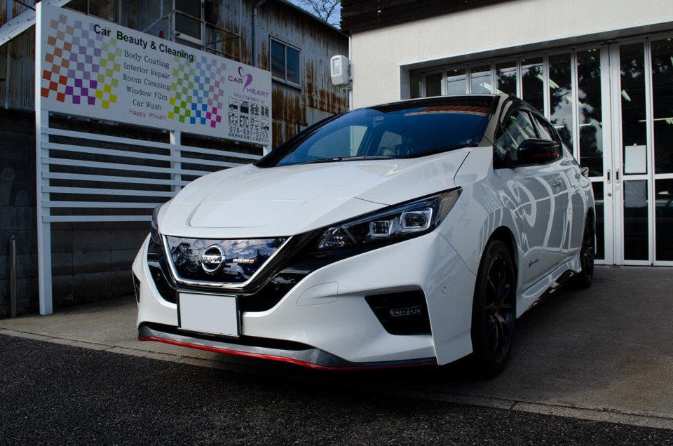 KUBEBOND DIAMOND9H ナノセラミックコーティングを施工したNISSAN LEAF NISMO