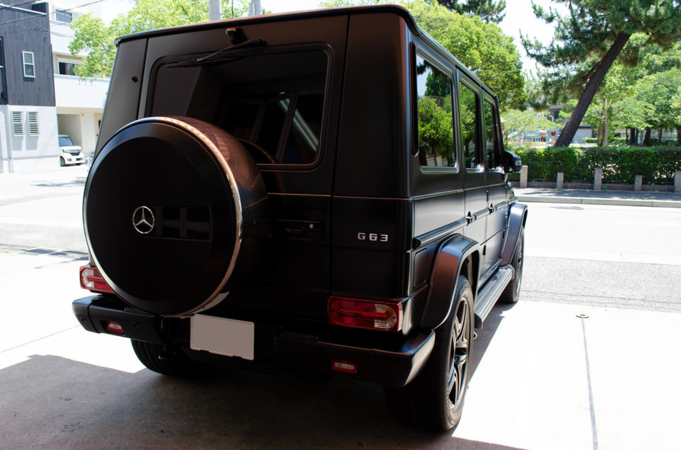 コーティングを施工したメルセデス AMG G63 マットブラック