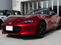 セラミックコーティングや幌コーティング、レザーコーティングを施工したMAZDA ROADSTER ソウルレッドクリスタルメタリック(46V)