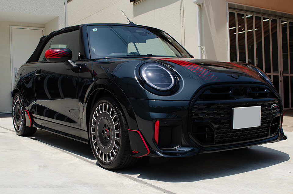 幌コーティングとスモークプロテクションフィルムを施工したMINI JHON COOPER WORKS (F67)