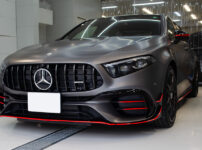 コーティングとプロテクションフィルムを施工したMercedes-AMG A45 S 4MATIC+ Street Style Edition マウンテングレーマグノ