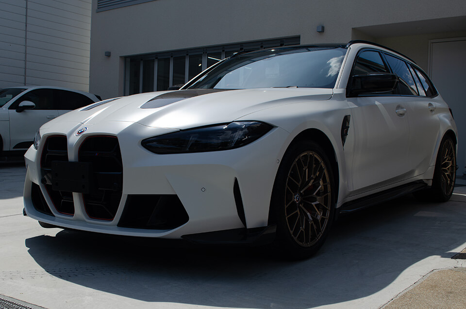 コーティングを施工したBMW M3 CS Touring フローズン・ソリッド・ホワイト