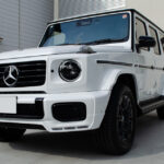 コーティングやプロテクションフィルムを施工したMercedes-Benz G450d オパリスホワイト