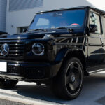 ディッシュホイールに履き替えてコーティングを行ったMercedes-Benz G450d オブシディアンブラック