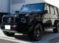 ディッシュホイールに履き替えてコーティングを行ったMercedes-Benz G450d オブシディアンブラック