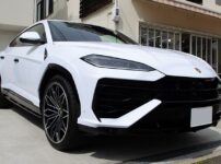 コーティングやプロテクションフィルムを施工したLamborghini URUS SE Bianco Sapphirus