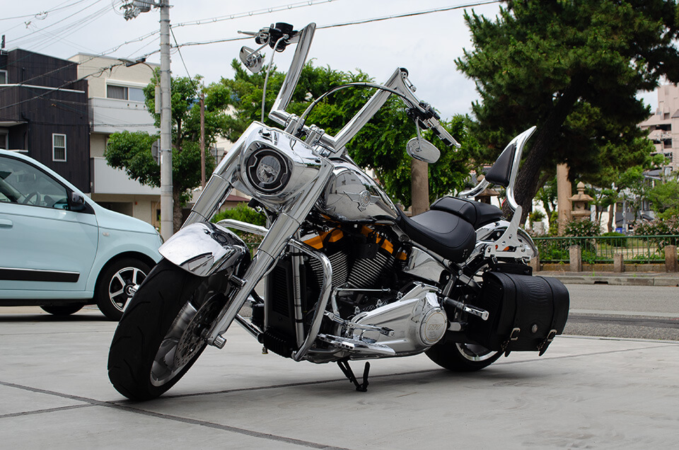コーティングを施工したHarley-Davidson Fat Boy Gray Ghost