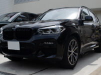 コーティングや透明断熱フィルムを施工した2021年式 BMW X3 ブラック・サファイア