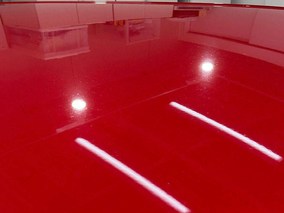 研磨後のAudi A3のルーフ