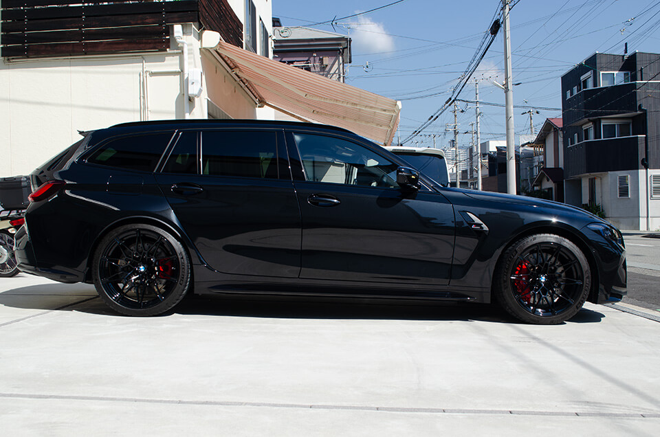 servFaces Coat Ultimaを施工したBMW M3 Competition Touringのサイド